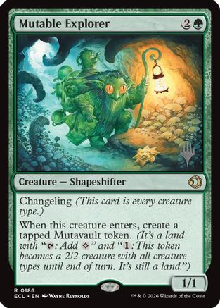 Mutable Explorer  [Foil]  (PPECL-186) - [Promo Pack: Lorwyn Eclipsed] - Trinity Hobby