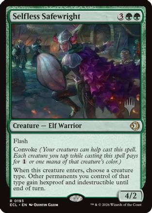 Selfless Safewright  [Foil]  (PPECL-193) - [Promo Pack: Lorwyn Eclipsed] - Trinity Hobby