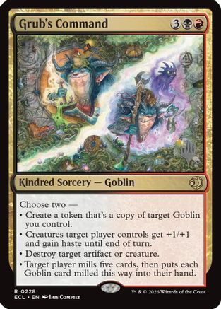 Grub's Command  (PPECL-228) - [Promo Pack: Lorwyn Eclipsed] - Trinity Hobby