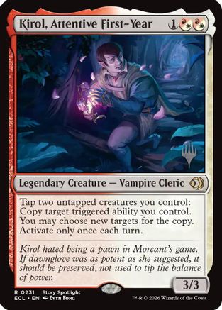 Kirol, Attentive First-Year  [Foil]  (PPECL-231) - [Promo Pack: Lorwyn Eclipsed] - Trinity Hobby