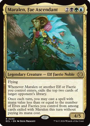 Maralen, Fae Ascendant  [Foil]  (PPECL-233) - [Promo Pack: Lorwyn Eclipsed] - Trinity Hobby