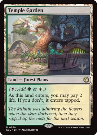 Temple Garden  (PPECL-268) - [Promo Pack: Lorwyn Eclipsed] - Trinity Hobby