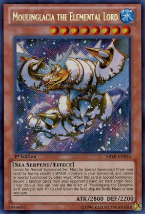Moulinglacia the Elemental Lord [ABYR-EN035] Secret Rare - Trinity Hobby