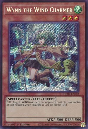 Wynn the Wind Charmer [CH02-EN003] - THE CHRONICLES DECK: Spirit Charmers (All-Foil Edition) 1st Edition - Secret Rare - Trinity Hobby