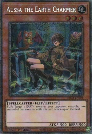 Aussa the Earth Charmer (Starlight Rare [CH02-EN004] - THE CHRONICLES DECK: Spirit Charmers (All-Foil Edition) 1st Edition - Starlight Rare - Trinity Hobby