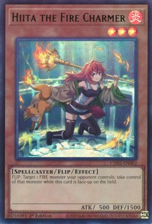 Hiita the Fire Charmer (Ultra Rare) [CH02-EN002] - THE CHRONICLES DECK: Spirit Charmers (All-Foil Edition) 1st Edition - Ultra Rare - Trinity Hobby