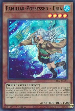 Familiar-Possessed - Eria [CH02-EN005] - THE CHRONICLES DECK: Spirit Charmers (All-Foil Edition) 1st Edition - Ultra Rare - Trinity Hobby