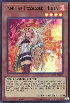 Familiar-Possessed - Hiita [CH02-EN006] - THE CHRONICLES DECK: Spirit Charmers (All-Foil Edition) 1st Edition - Ultra Rare - Trinity Hobby