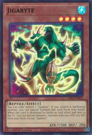Jigabyte [CH02-EN013] - THE CHRONICLES DECK: Spirit Charmers (All-Foil Edition) 1st Edition - Ultra Rare - Trinity Hobby