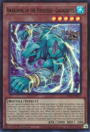 Awakening of the Possessed - Gagigobyte [CH02-EN017] - THE CHRONICLES DECK: Spirit Charmers (All-Foil Edition) 1st Edition - Ultra Rare - Trinity Hobby