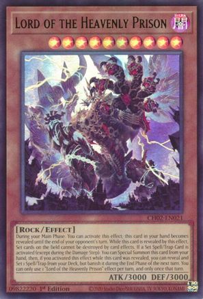 Lord of the Heavenly Prison [CH02-EN021] - THE CHRONICLES DECK: Spirit Charmers (All-Foil Edition) 1st Edition - Ultra Rare - Trinity Hobby