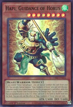 Hapi, Guidance of Horus [CH02-EN024] - THE CHRONICLES DECK: Spirit Charmers (All-Foil Edition) 1st Edition - Ultra Rare - Trinity Hobby
