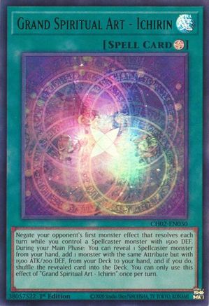 Grand Spiritual Art - Ichirin [CH02-EN030] - THE CHRONICLES DECK: Spirit Charmers (All-Foil Edition) 1st Edition - Ultra Rare - Trinity Hobby
