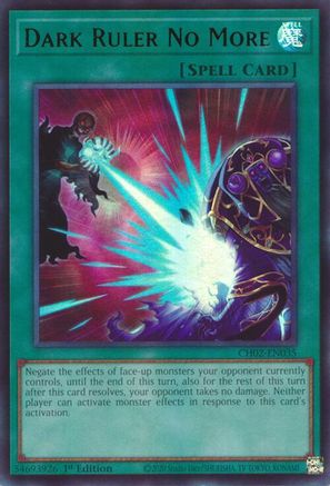 Dark Ruler No More [CH02-EN035] - THE CHRONICLES DECK: Spirit Charmers (All-Foil Edition) 1st Edition - Ultra Rare - Trinity Hobby