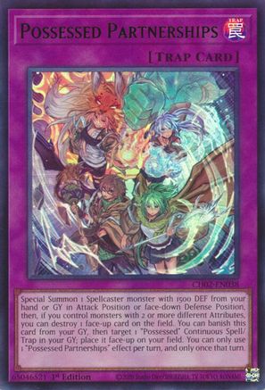 Possessed Partnerships [CH02-EN038] - THE CHRONICLES DECK: Spirit Charmers (All-Foil Edition) 1st Edition - Ultra Rare - Trinity Hobby