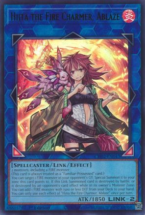 Hiita the Fire Charmer, Ablaze [CH02-EN043] - THE CHRONICLES DECK: Spirit Charmers (All-Foil Edition) 1st Edition - Ultra Rare - Trinity Hobby