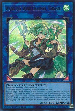 Wynn the Wind Charmer, Verdant [CH02-EN044] - THE CHRONICLES DECK: Spirit Charmers (All-Foil Edition) 1st Edition - Ultra Rare - Trinity Hobby