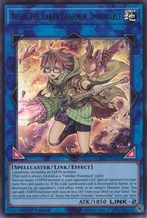 Aussa the Earth Charmer, Immovable [CH02-EN045] - THE CHRONICLES DECK: Spirit Charmers (All-Foil Edition) 1st Edition - Ultra Rare - Trinity Hobby