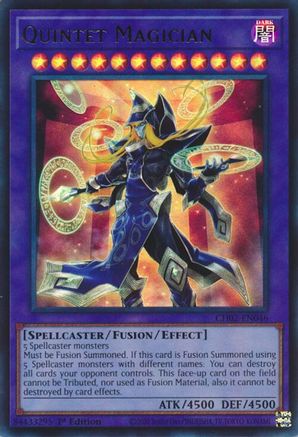 Quintet Magician [CH02-EN046] - THE CHRONICLES DECK: Spirit Charmers (All-Foil Edition) 1st Edition - Ultra Rare - Trinity Hobby