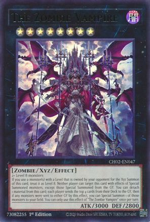 The Zombie Vampire [CH02-EN047] - THE CHRONICLES DECK: Spirit Charmers (All-Foil Edition) 1st Edition - Ultra Rare - Trinity Hobby