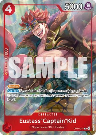 Eustass"Captain"Kid - OP14-014 (Dash Pack) (OP14-014) - [The Azure Sea's Seven] Foil - Trinity Hobby