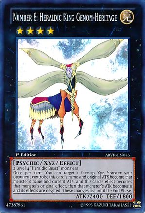 Number 8: Heraldic King Genom-Heritage [ABYR-EN045] Super Rare - Trinity Hobby