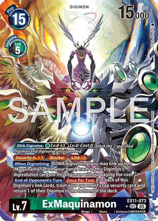 ExMaquinamon (Alternate Art) (EX11-073) - [Dawn of Liberator] Foil - Trinity Hobby