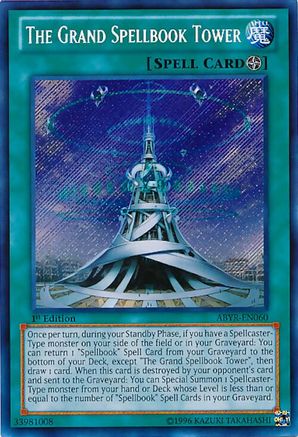 The Grand Spellbook Tower [ABYR-EN060] Secret Rare - Trinity Hobby