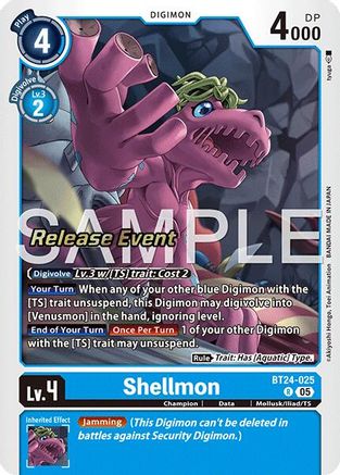 Shellmon (BT24-025) - [Time Stranger Release Event Cards] Foil