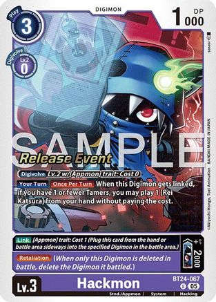 Hackmon (BT24-067) - [Time Stranger Release Event Cards] Foil