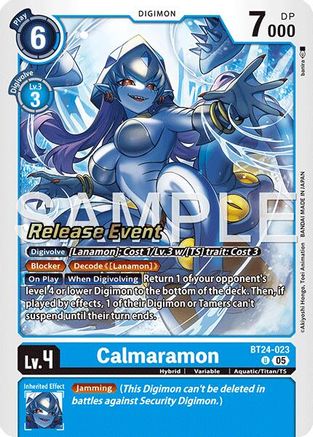 Calmaramon (BT24-023) - [Time Stranger Release Event Cards] Foil