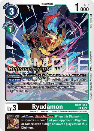 Ryudamon (BT24-054) - [Time Stranger Release Event Cards] Foil