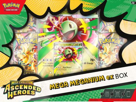 Ascended Heroes Mega Meganium ex Box - Trinity Hobby