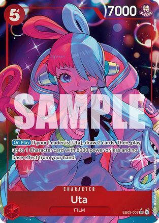Uta (003) (Alternate Art) (EB03-003) - [Extra Booster: One Piece Heroines Edition] Foil - Trinity Hobby