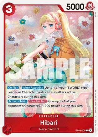 Hibari (EB03-008) - [Extra Booster: One Piece Heroines Edition] Foil - Trinity Hobby
