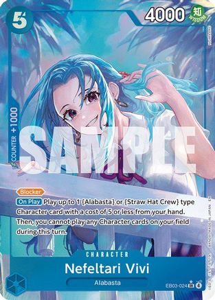 Nefeltari Vivi (024) (Alternate Art) (EB03-024) - [Extra Booster: One Piece Heroines Edition] Foil - Trinity Hobby