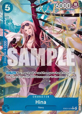 Hina (Alternate Art) (EB03-025) - [Extra Booster: One Piece Heroines Edition] Foil - Trinity Hobby