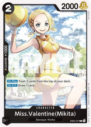 Miss.Valentine(Mikita) (EB03-047) - [Extra Booster: One Piece Heroines Edition] - Trinity Hobby