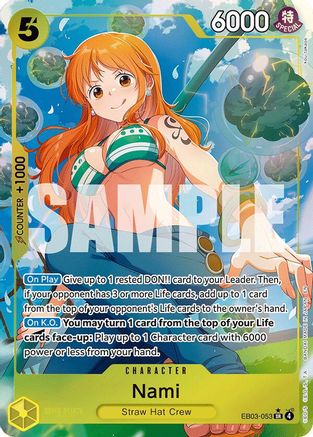 Nami (053) (Alternate Art) (EB03-053) - [Extra Booster: One Piece Heroines Edition] Foil - Trinity Hobby
