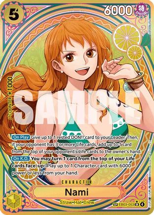 Nami (SP) (EB03-053) - [Extra Booster: One Piece Heroines Edition] Foil - Trinity Hobby