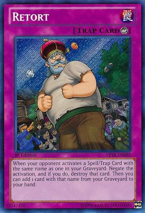 Retort [ABYR-EN080] Secret Rare - Trinity Hobby