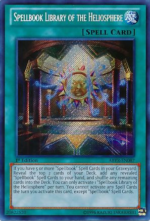 Spellbook Library of the Heliosphere [ABYR-EN087] Secret Rare - Trinity Hobby