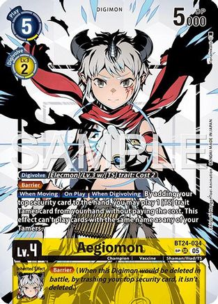 Aegiomon (SP) (BT24-034) - [Time Stranger] Foil - Trinity Hobby