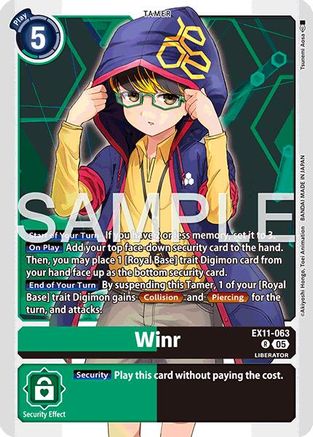 Winr (EX11-063) - [Dawn of Liberator] Foil - Trinity Hobby