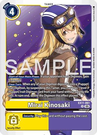 Mirai Kinosaki (EX11-061) - [Dawn of Liberator] Foil - Trinity Hobby