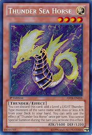 Thunder Sea Horse [ABYR-EN098] Secret Rare - Trinity Hobby