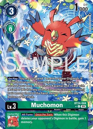 Muchomon (Box Topper) (BT24-044) - [Time Stranger] Foil - Trinity Hobby