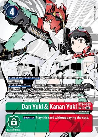 Dan Yuki & Kanan Yuki (SP) (BT24-085) - [Time Stranger] Foil - Trinity Hobby