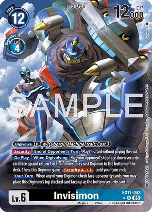Invisimon (Box Topper) (EX11-043) - [Dawn of Liberator] Foil - Trinity Hobby