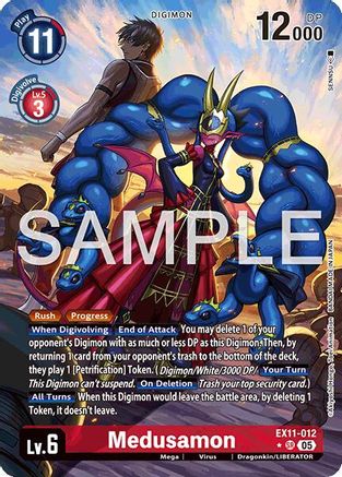 Medusamon (Alternate Art) (EX11-012) - [Dawn of Liberator] Foil - Trinity Hobby